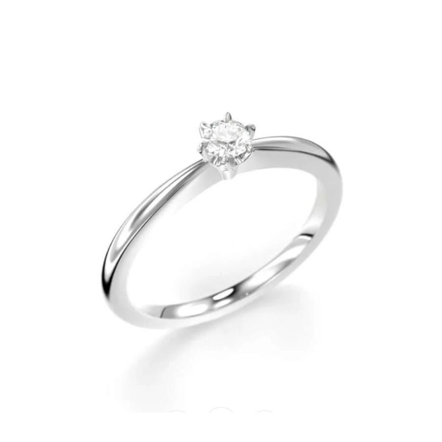 Festive Classic timanttisormus, platina 683-010-PT