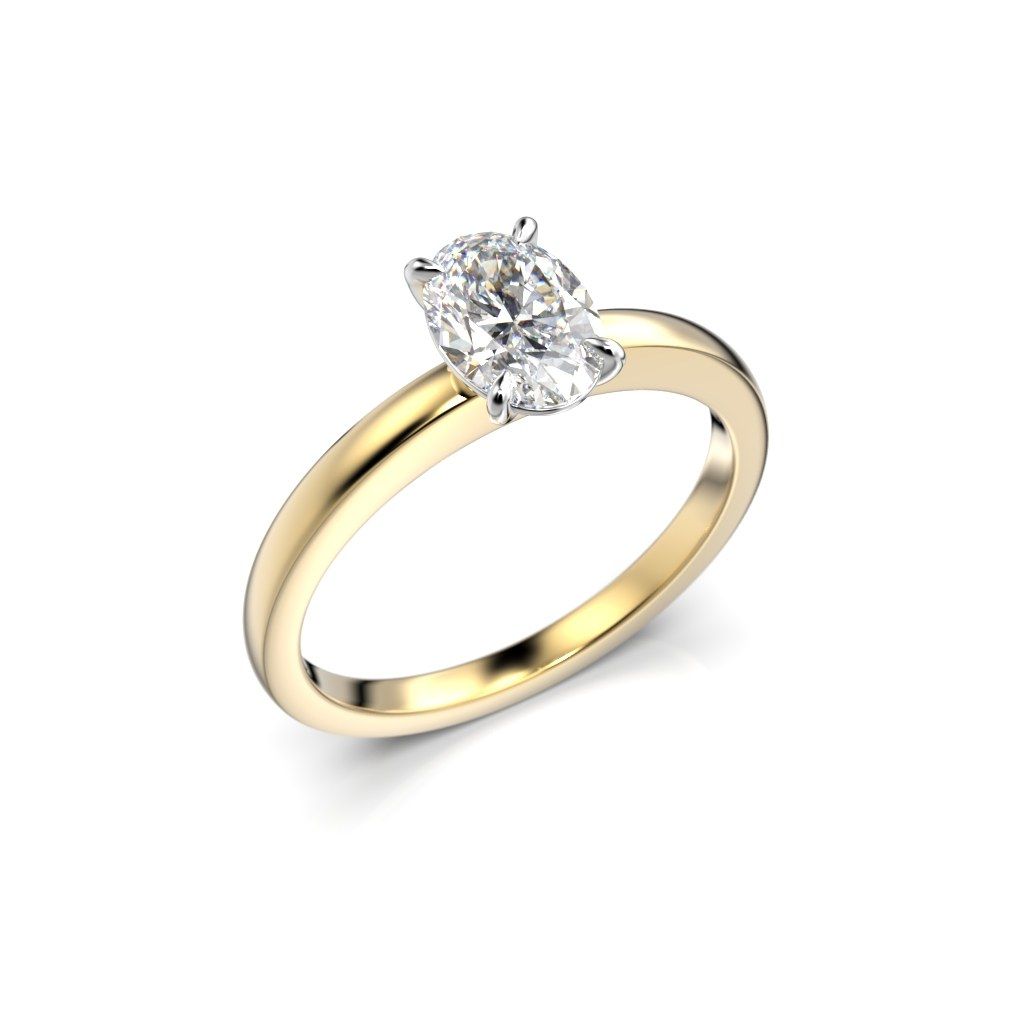 Festive Selena timanttisormus, kelta- ja valkokulta 683-070-KV