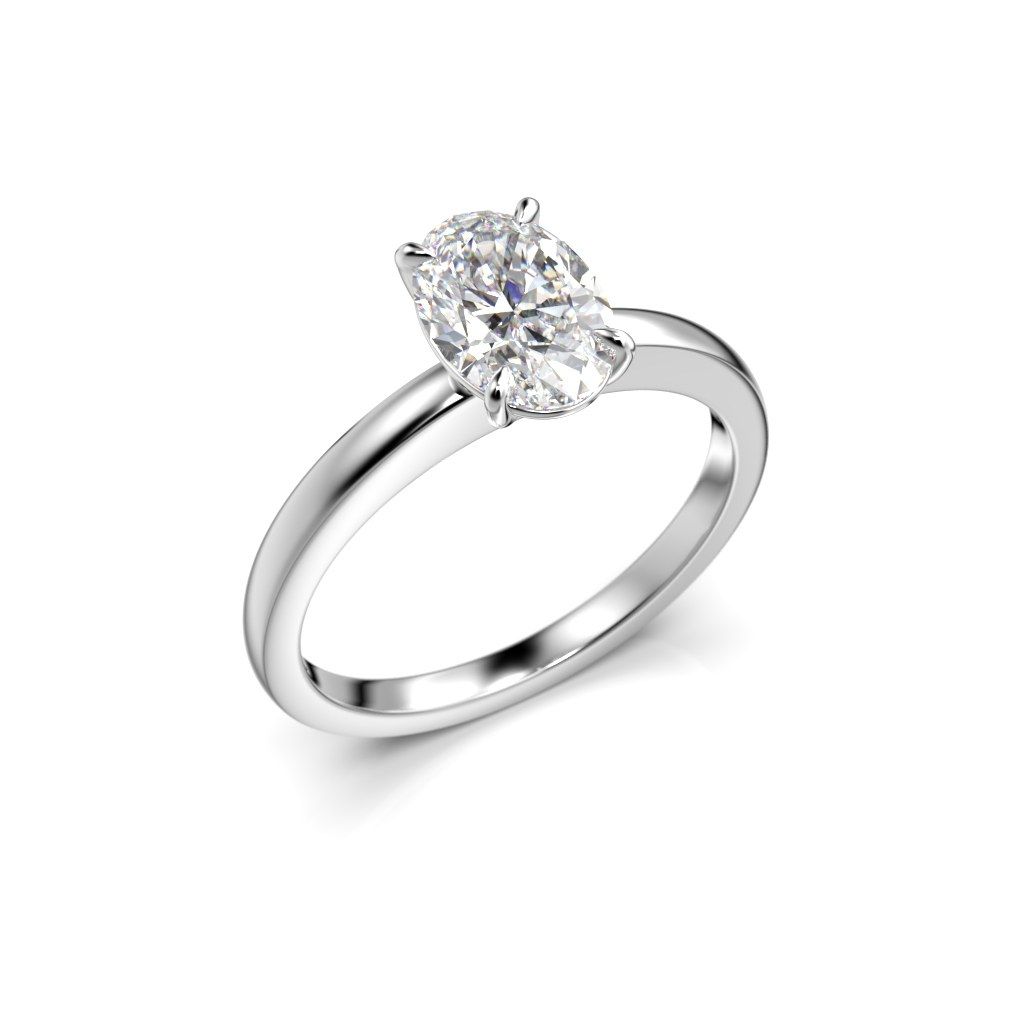 Festive Selena timanttisormus, valkokulta 683-100-VK