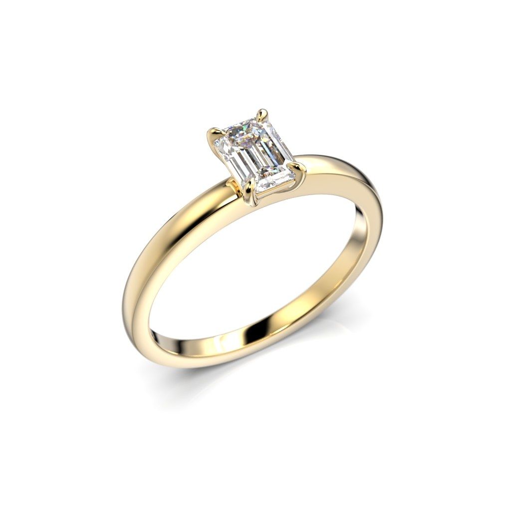 Festive Serena timanttisormus, keltakulta 684-050-KK