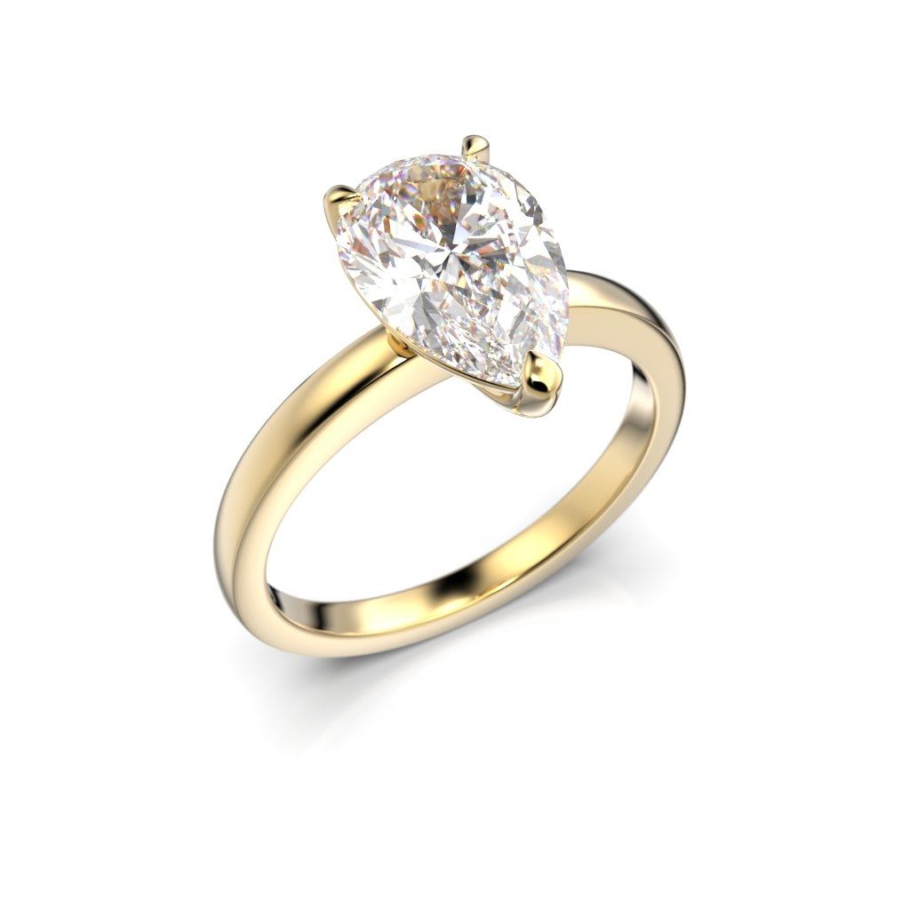 Festive Venus timanttisormus, keltakulta 685-200-KK