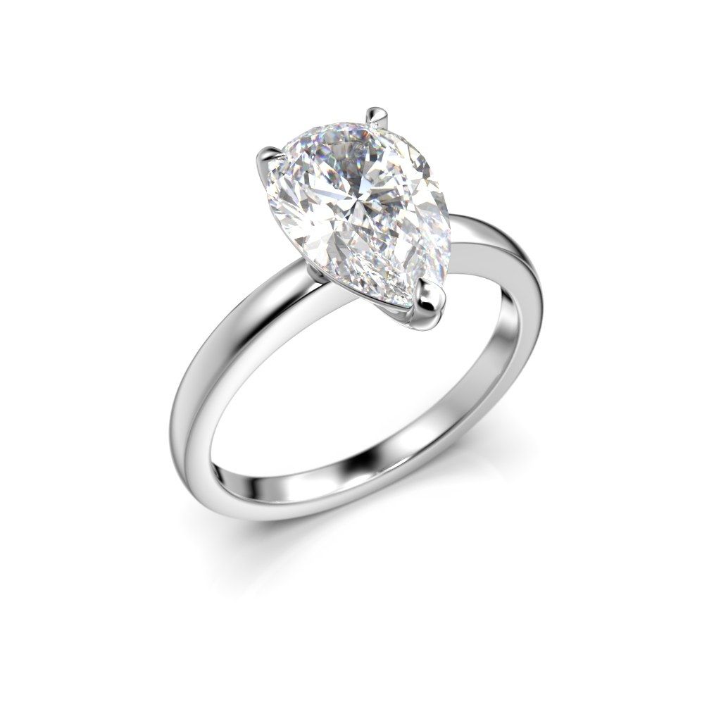 Festive Venus timanttisormus, platina 685-200-PT