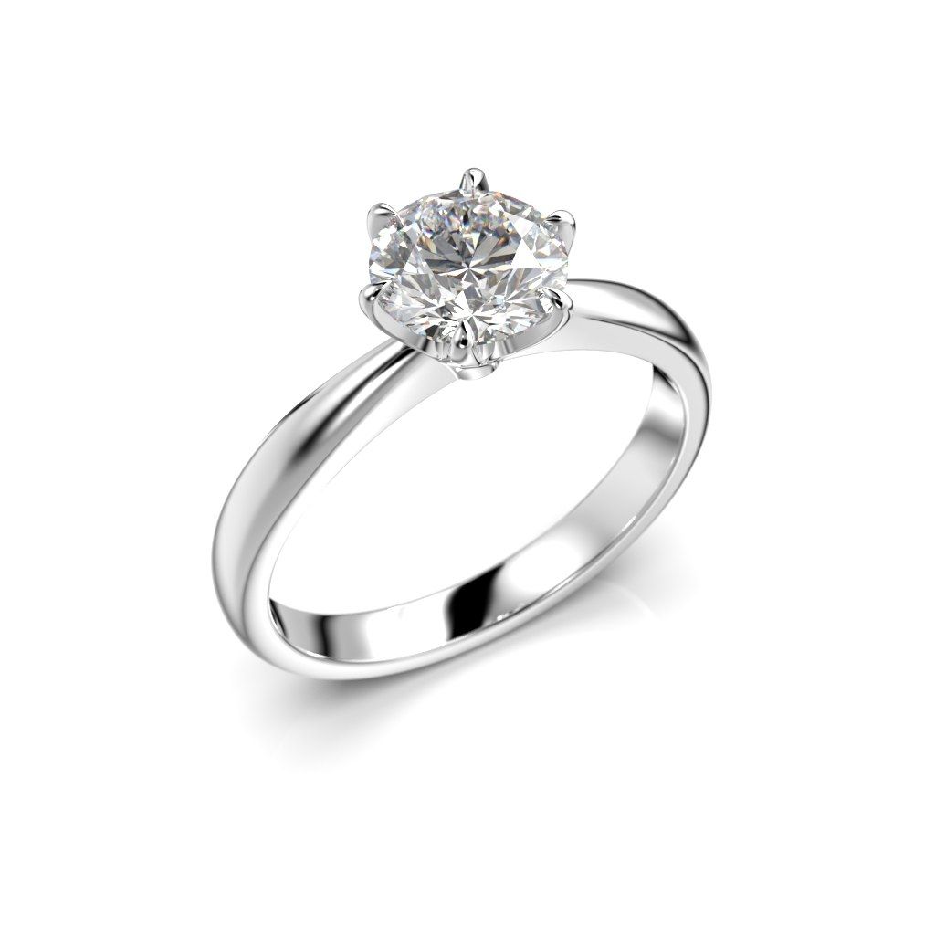 Festive Classic timanttisormus, platina 686-100-PT