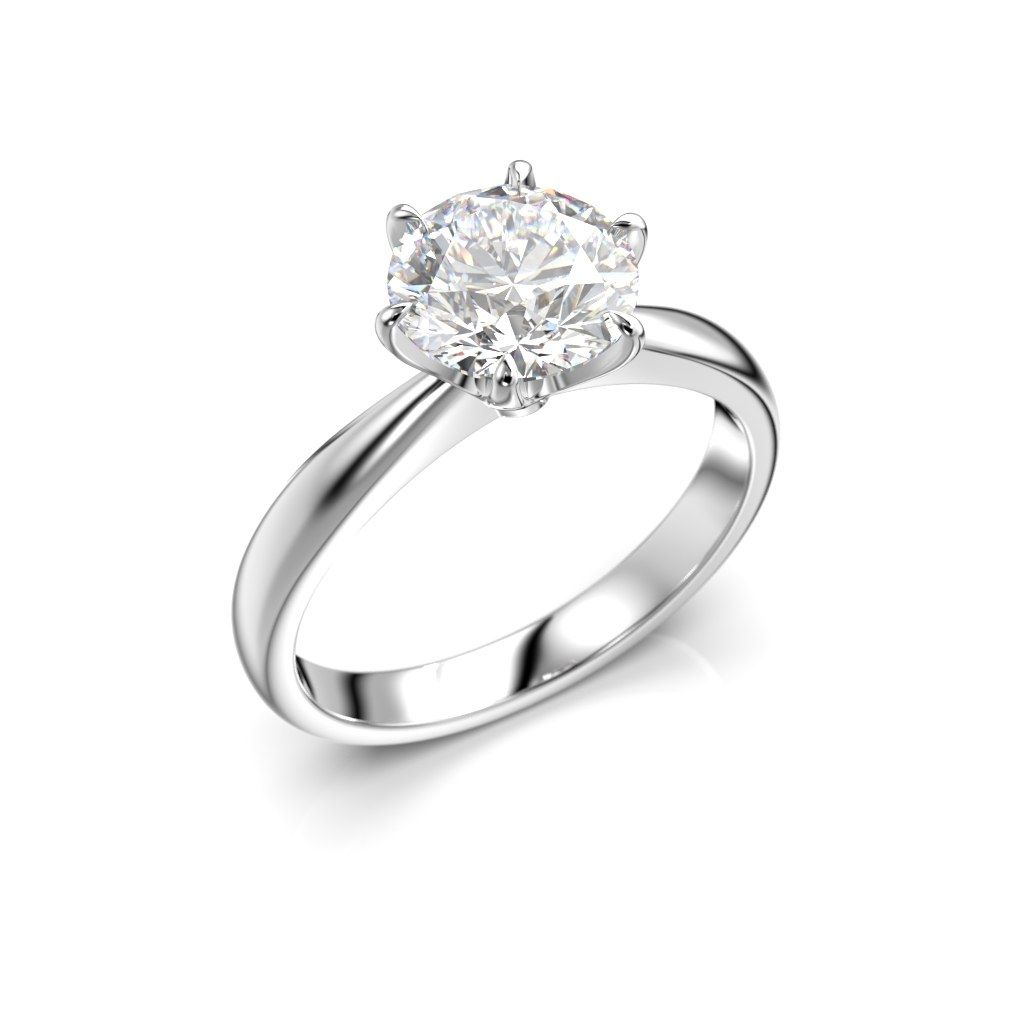 Festive Classic timanttisormus, platina 686-150-PT