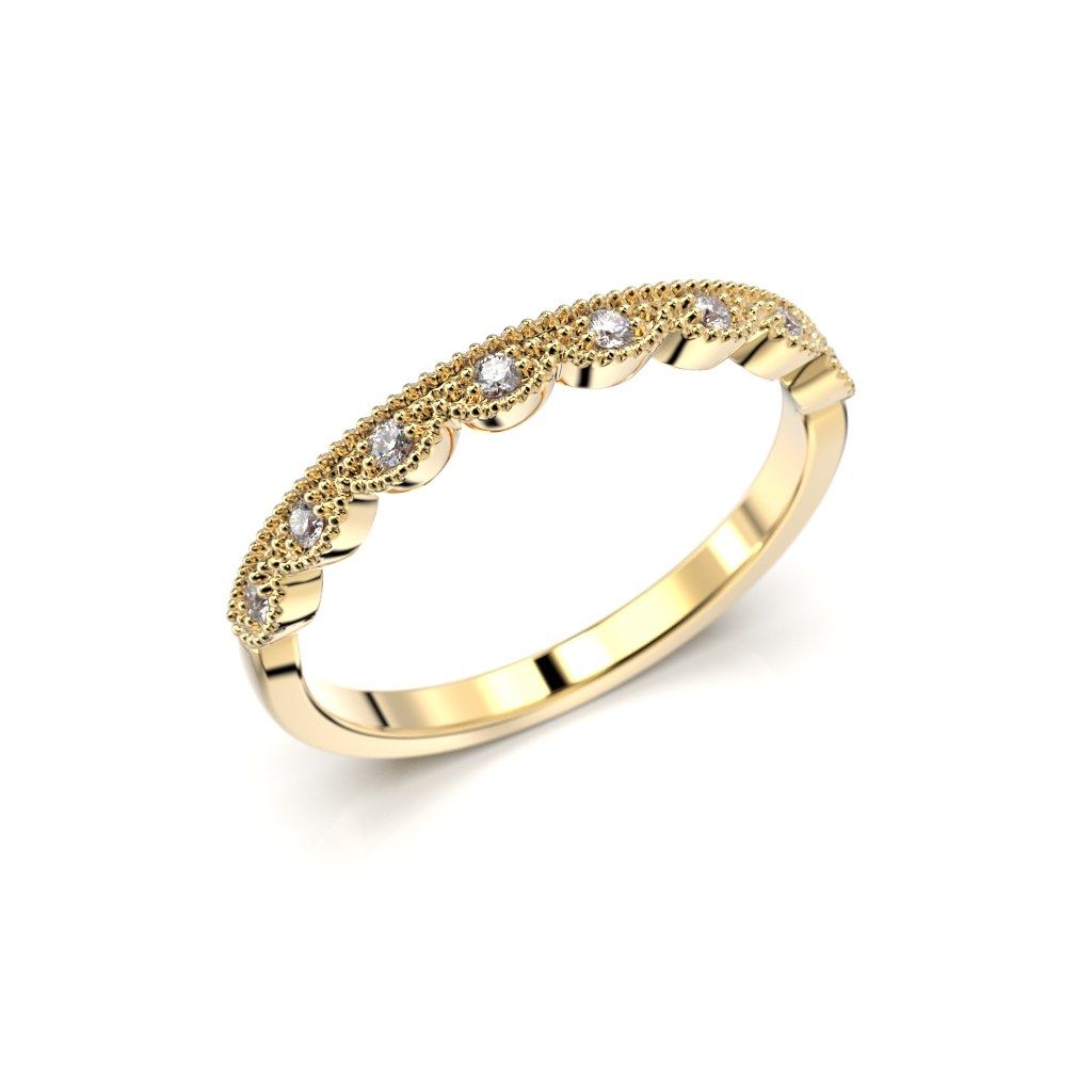 Festive Veera timanttisormus, keltakulta 696-008-KK