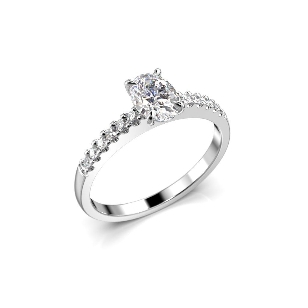 Festive Selena Side timanttisormus, platina 703-062-PT