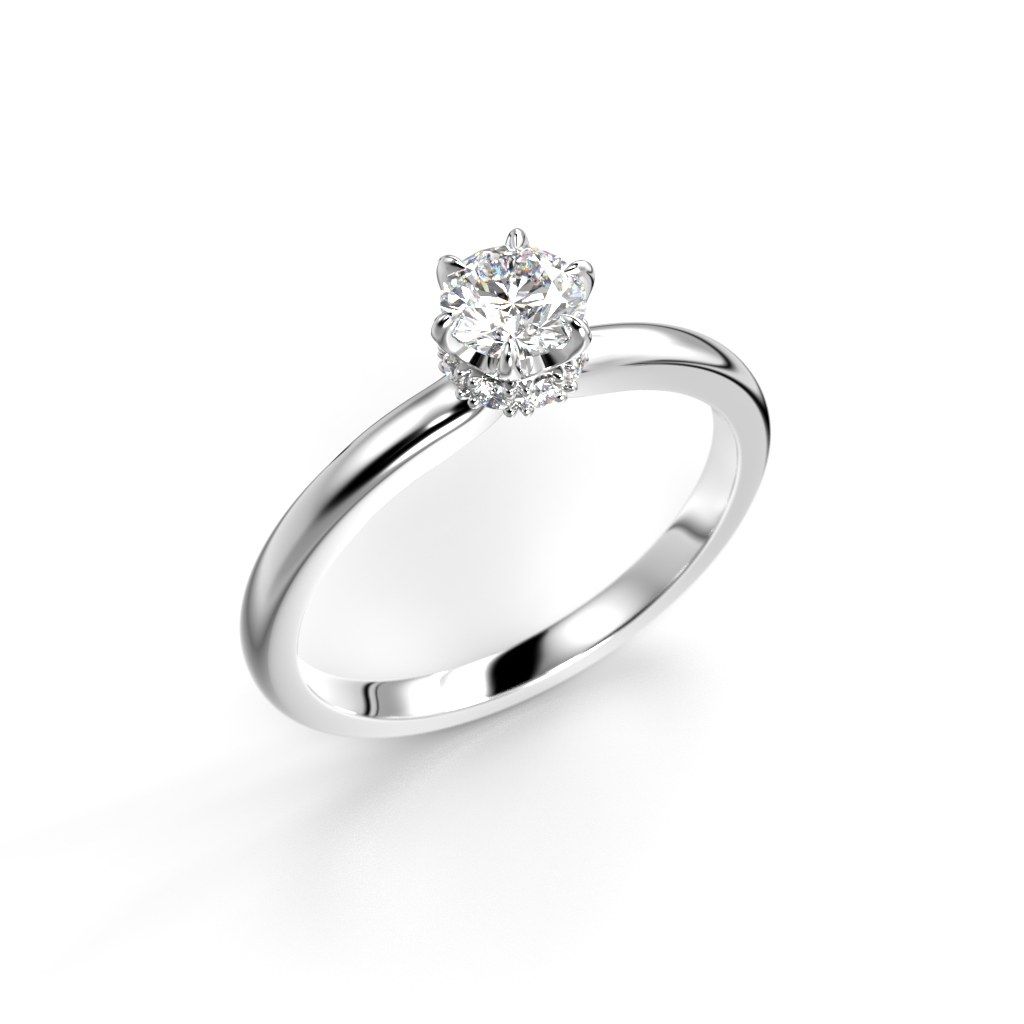 Festive Heidi timanttisormus, valkokulta 710-038-VK