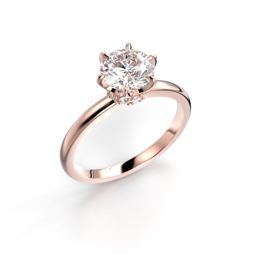 Festive Heidi timanttisormus, punakulta 710-110-PK