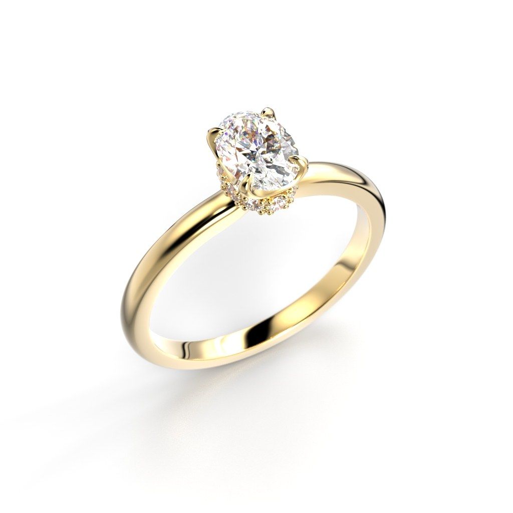 Festive Heidi timanttisormus, keltakulta 711-060-KK