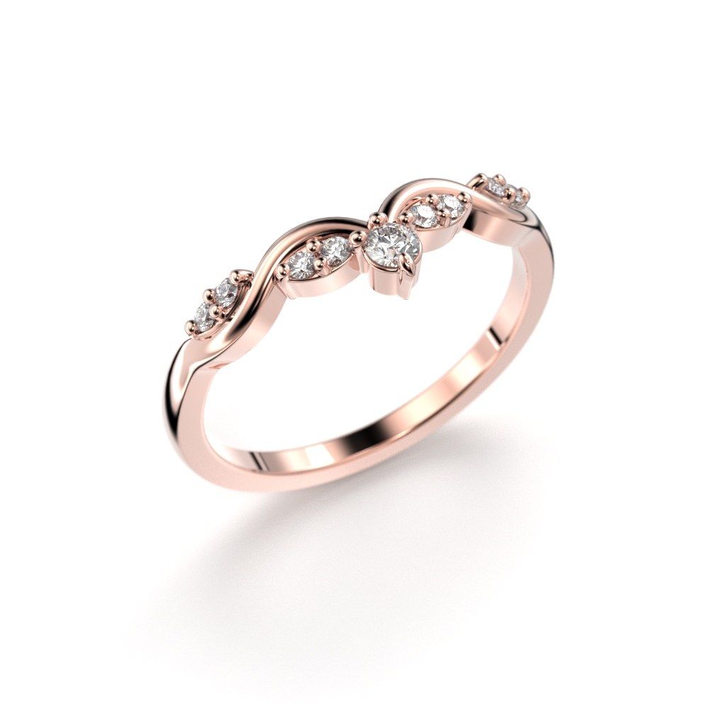 Festive Lilja timanttisormus, punakulta 715-012-PK