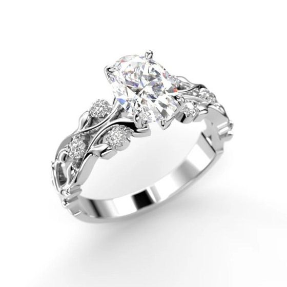 Festive Feeniks Twin Oval timanttisormus 752-106-VK