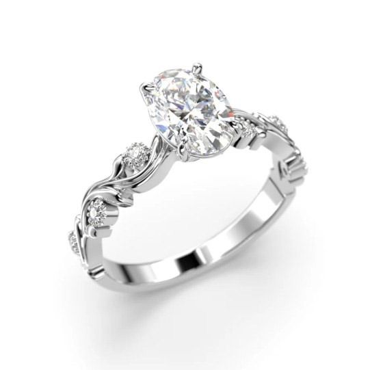 Festive Feeniks Lux Oval timanttisormus 754-106-VK