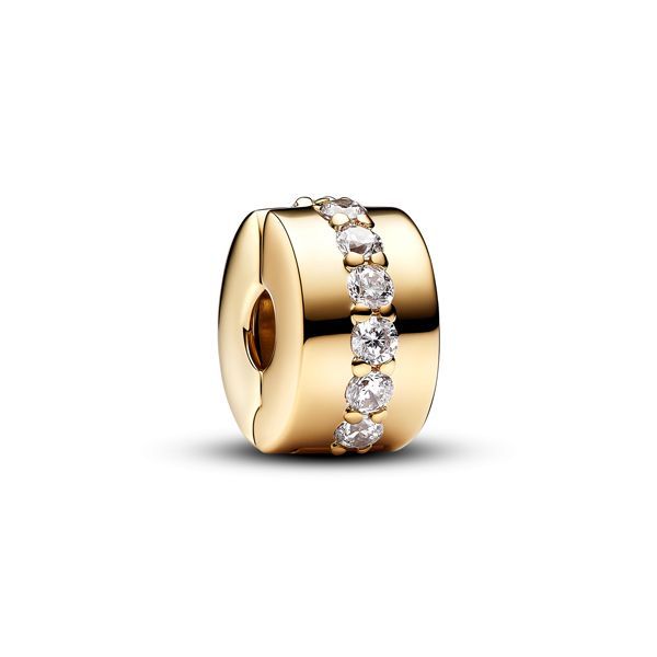 Pandora Clear Sparkling Row Clip Charme 761972C01
