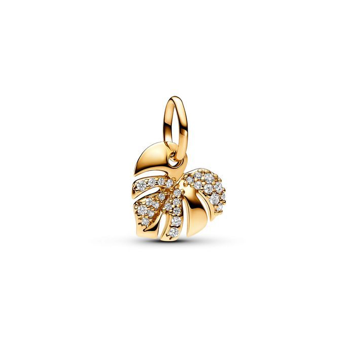 Pandora Sparkling Monstera Leaf Dangle Charme 763349C01
