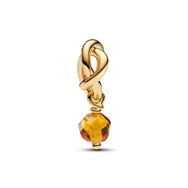Pandora Faceted Honey Eternity Circle Dangle Charme 763462C11 / November