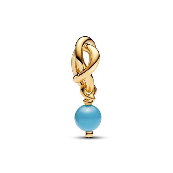 Pandora Turquoise Blue Eternity Circle Dangle Charme 763462C12 / Dezember