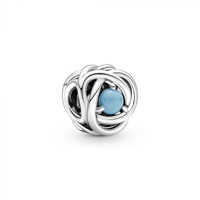 Pandora Moments Blue Eternity Circle Charme 790064C02  /  Dezember