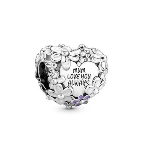 Pandora Mom Daisy Heart Charme 791155C01