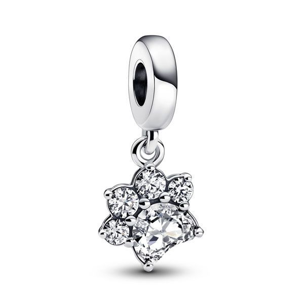 Pandora Sparkling Paw Print Charme 792247C01