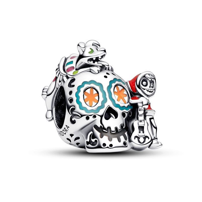 Pandora Disney Pixar Coco Miguel & Dante Skull Glow-in-the-dark Charme 792817C01