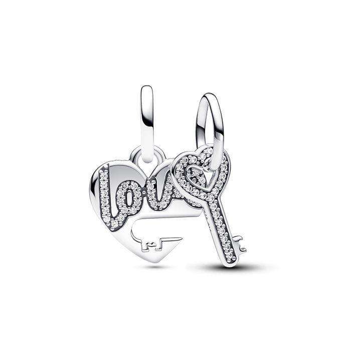 Pandora Love Heart & Key berlock 793081C01