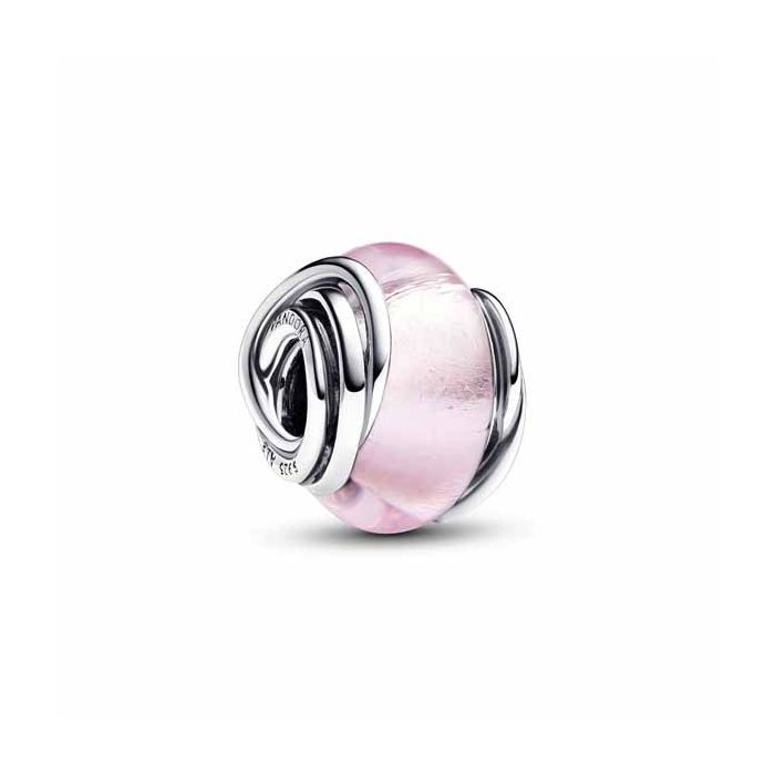 Pandora Encircled Pink Murano Glass Charme 793241C00