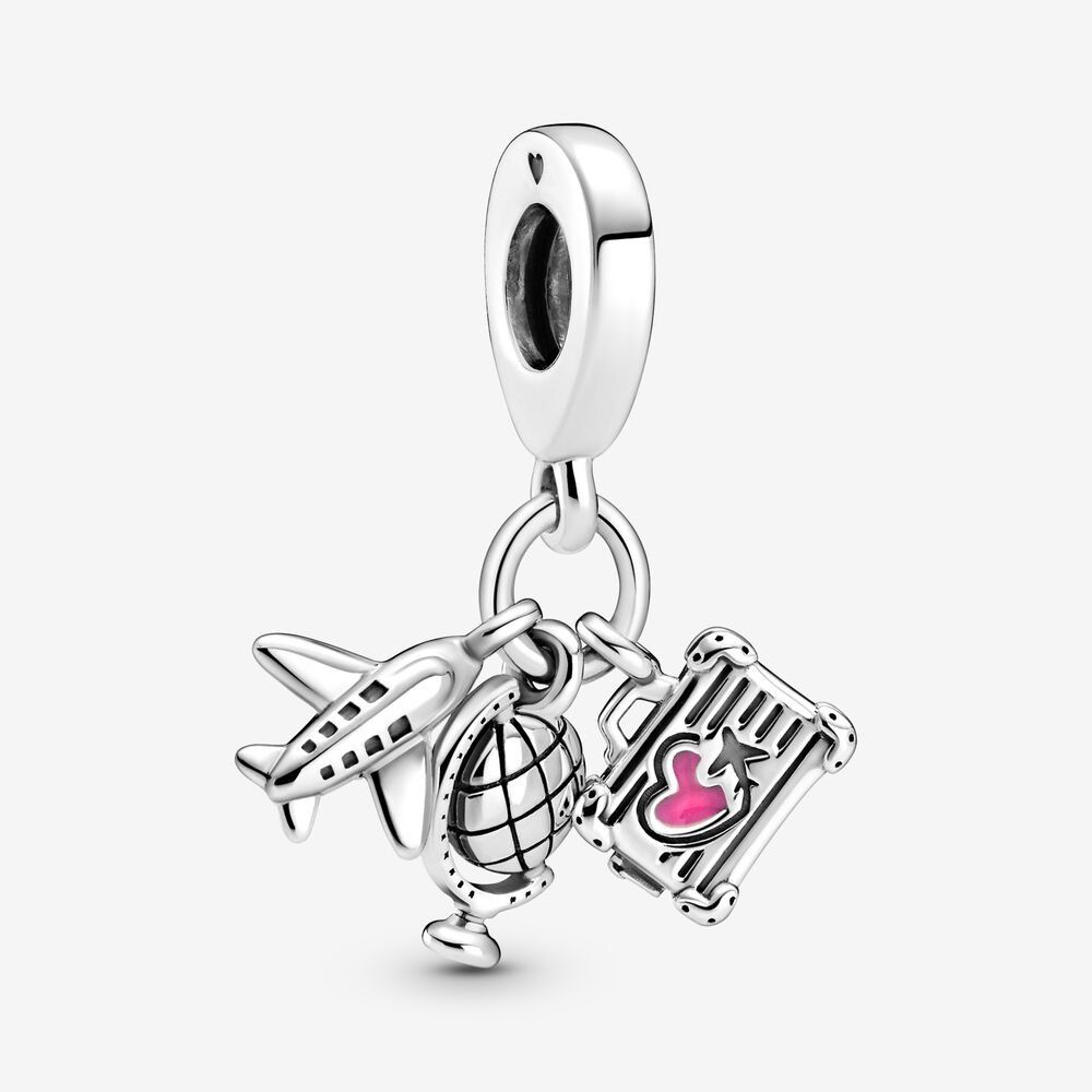 Pandora Airplane Globe & Suitcase berlock 799435C01