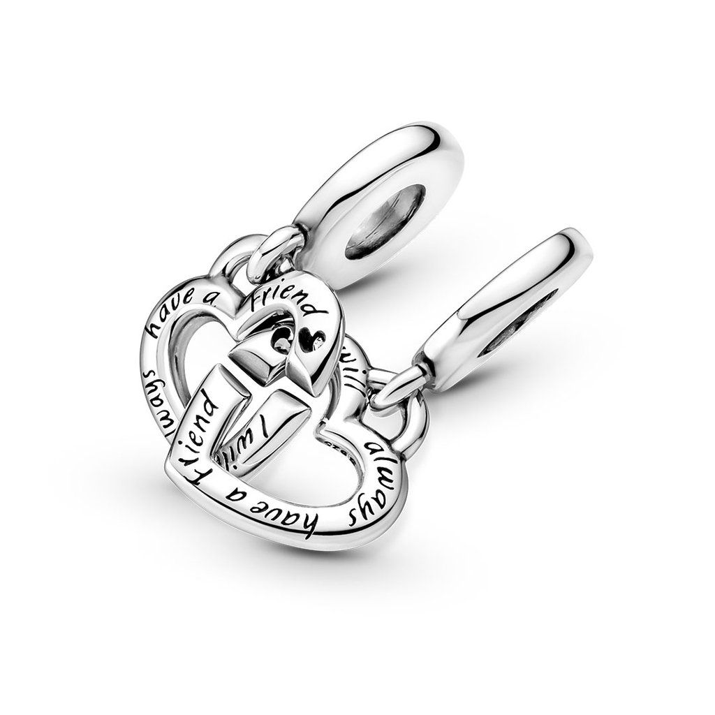 Pandora Linked Sister Hearts Split Charme 799538C01