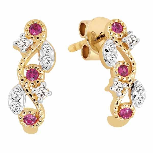 Brilliant Star Diamanten Ohrringe AJE10905