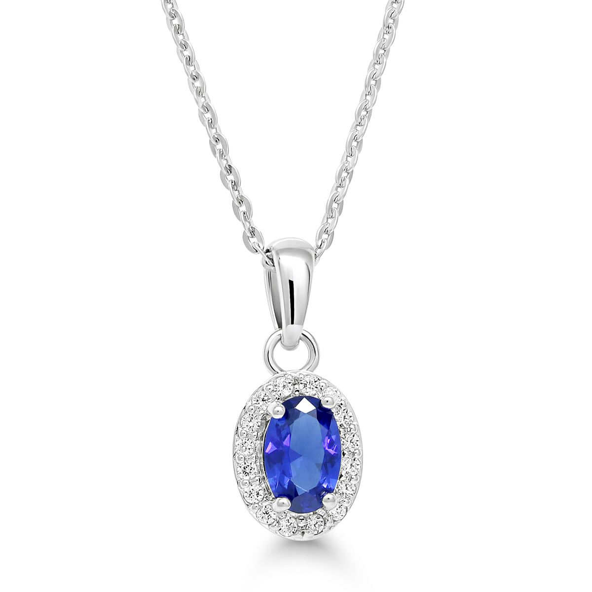 Silver halsband / "Diana" BOL-N4139Zsin/40-45cm