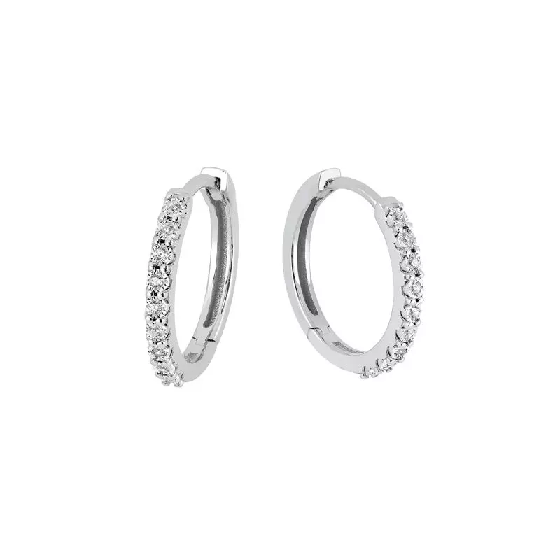 Brilliant Star timanttikorvakorut valkokulta SAE05314 WG 14K