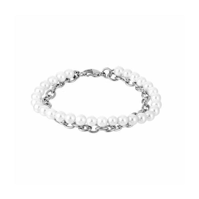 Teräs / helmirannekoru BSS905 SS CHAIN WHITE
