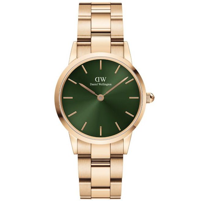 Daniel Wellington Iconic Link Rose Emerald 28 mm -rannekello DW00100421