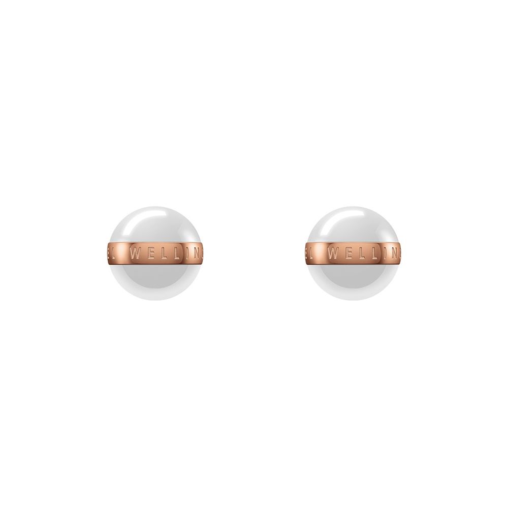 Daniel Wellington Aspiration Rose Gold Satin White -korvakorut DW00400152
