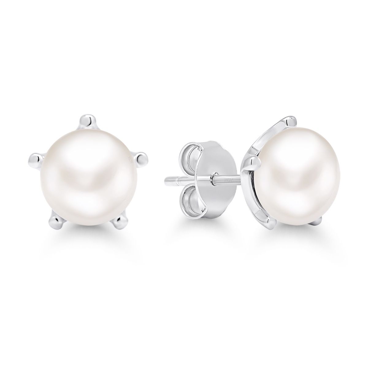 Silver Earrings with Pearl E-0841P
