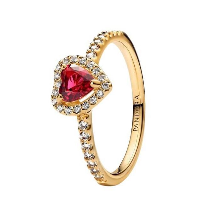 Pandora Elevated Heart Ring 168421C02