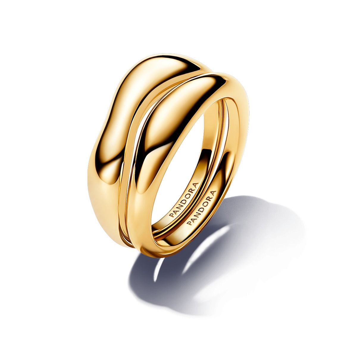 Pandora Organically Shaped Stacking Ring Set 163264C00