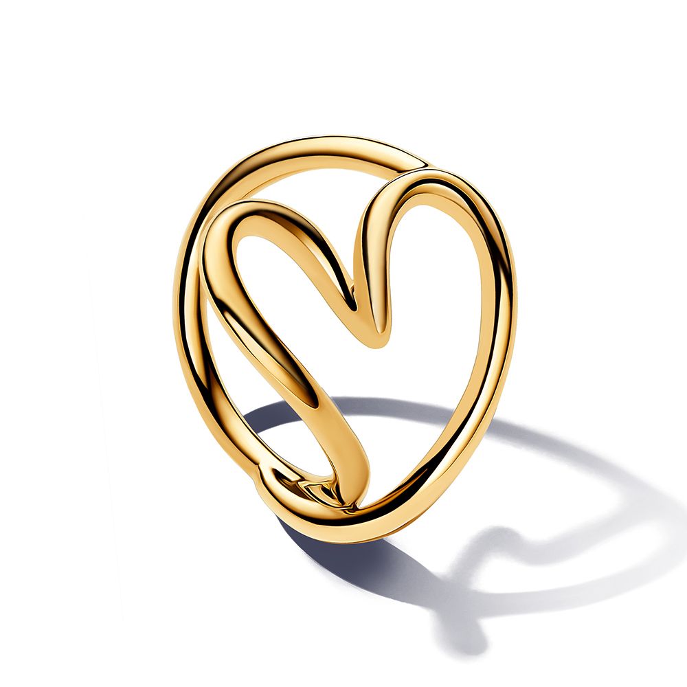 Pandora Organically Shaped Heart sormus 163288C00