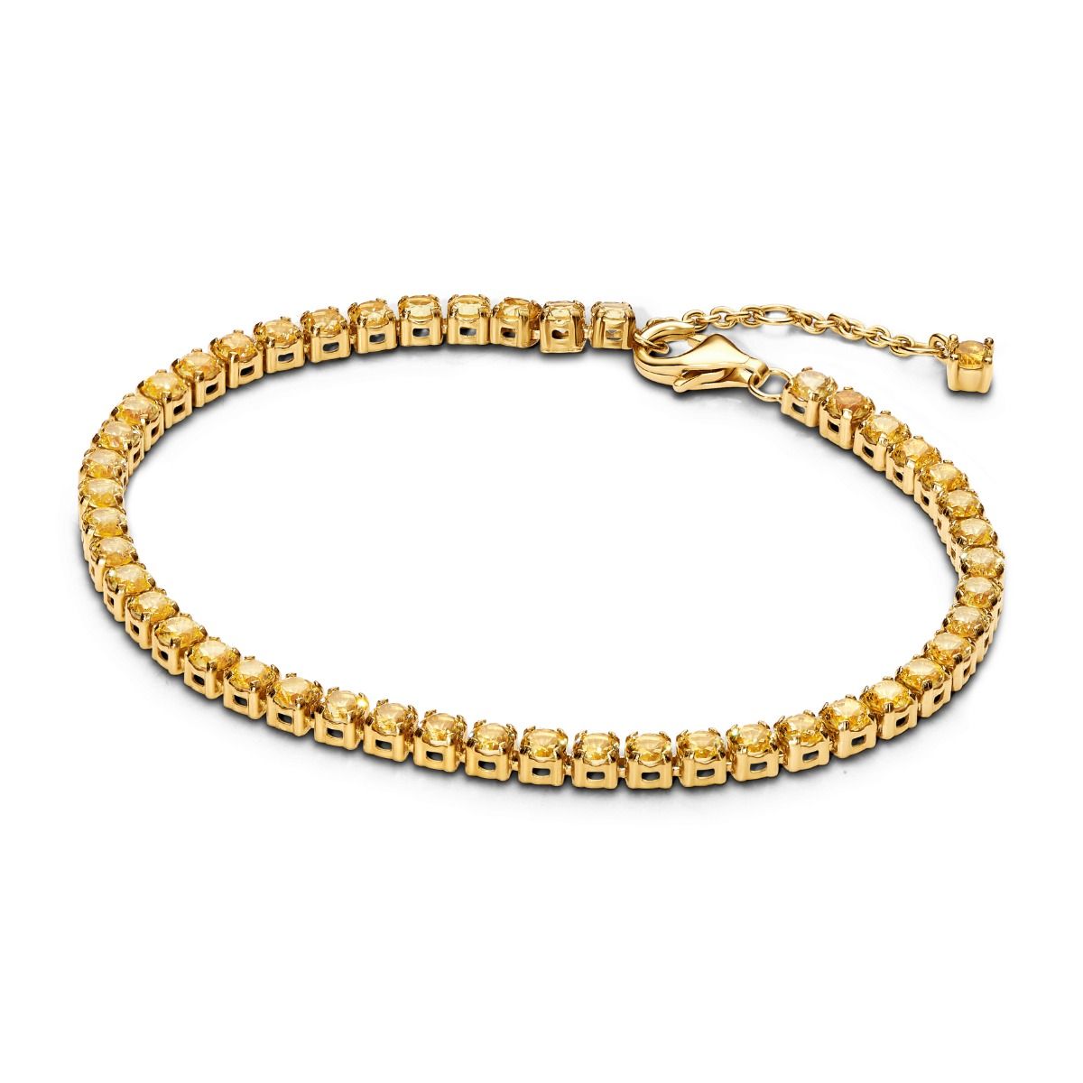 Pandora Sparkling Tennis Yellow Armband 18 cm 561469C03