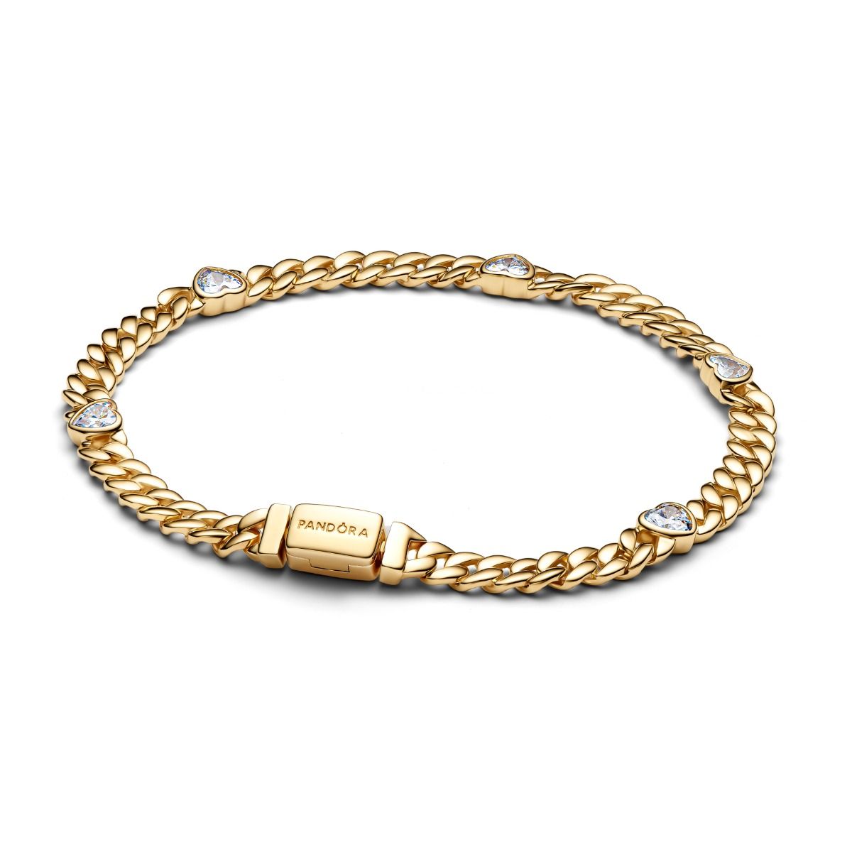 Pandora Heart Cuban Chain Armband 564226C01