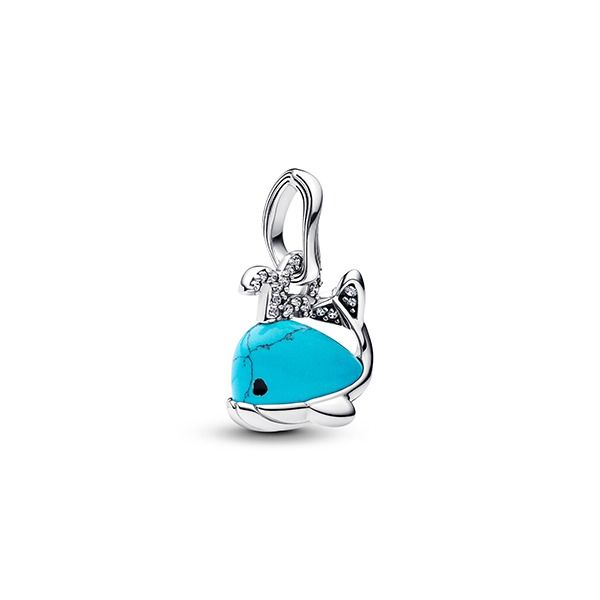 Pandora Turquoise-coloured Whale Dangle Charme 793822C01
