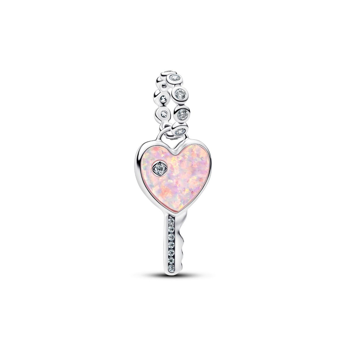 Pandora Opalescent Heart Key Dangle hela 794427C01