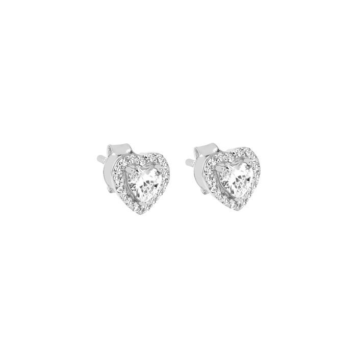 Silberohrringe, Herz J81176E-A-18-RH