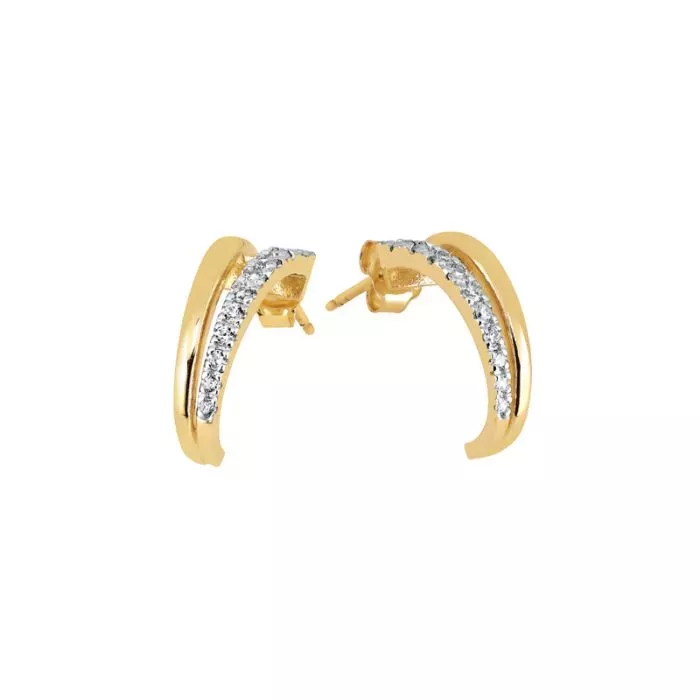 Gold earrings JE23712-CZ-YW-WPL