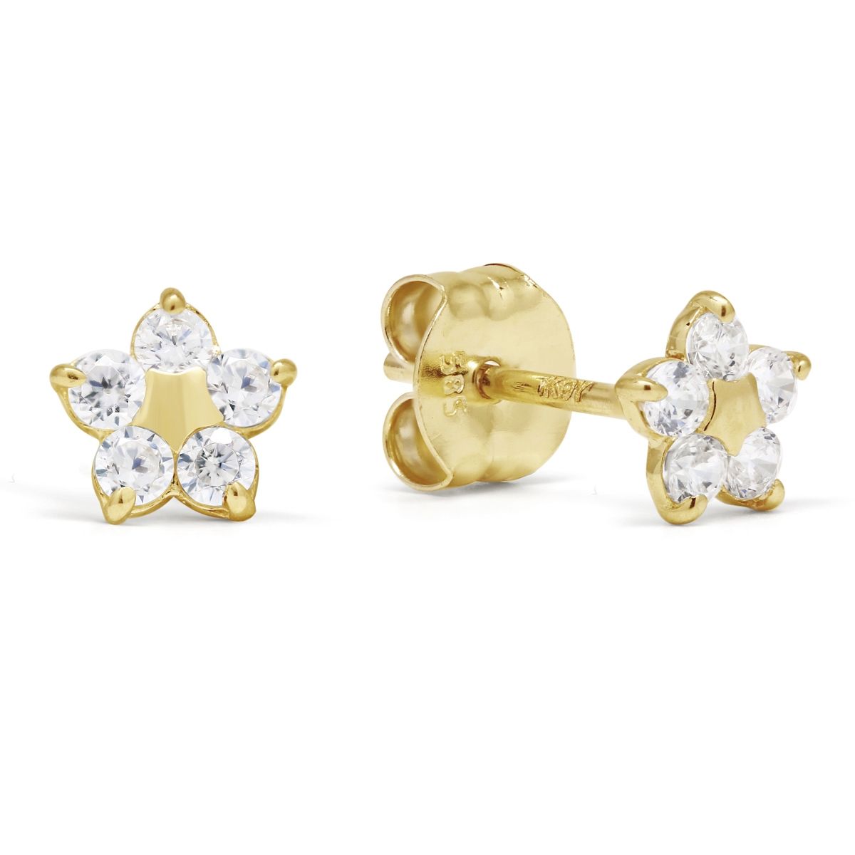 Gold Ohrringe, Stern K-E38976Z