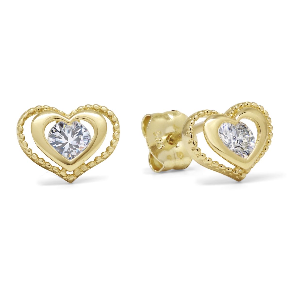 Gold HerzOhrringe K-E90470Z