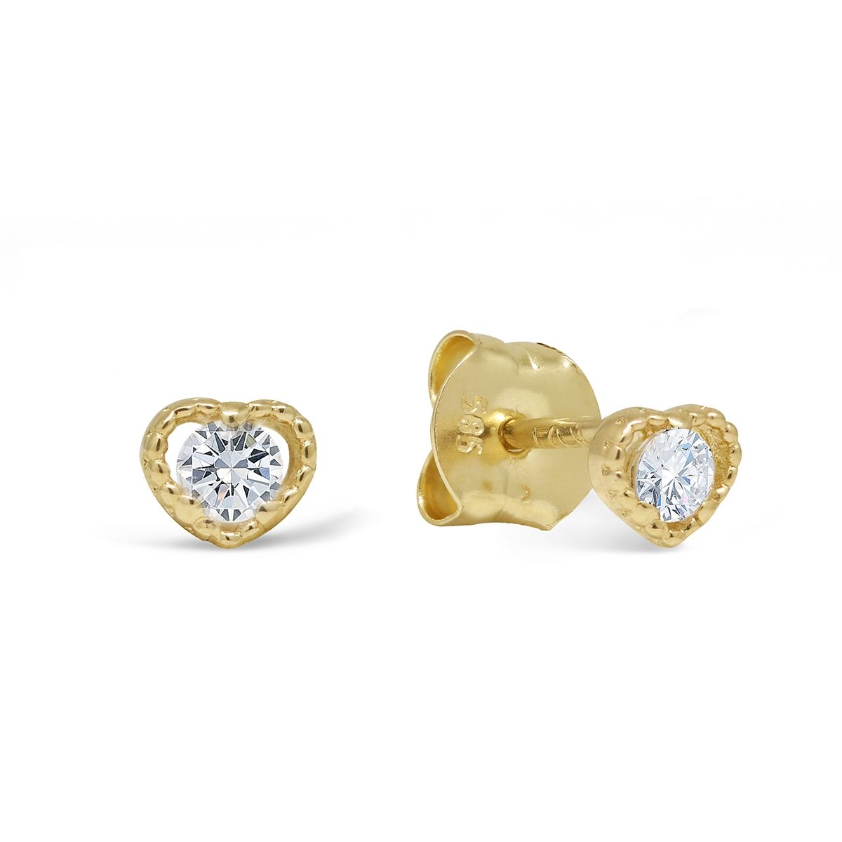 Gold Ohrringe, Herz K-E95348Z