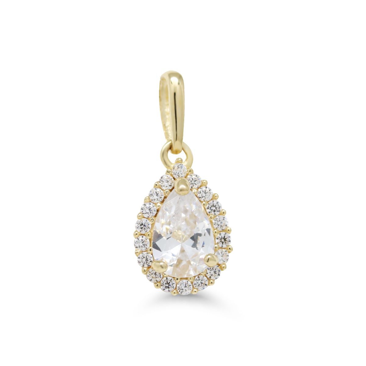 Gold Anhänger, Tropfen K-P63958Z
