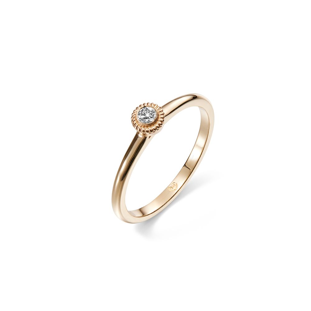 Kalevala Valittu timanttisormus, keltakulta 0.06 ct  141000001D