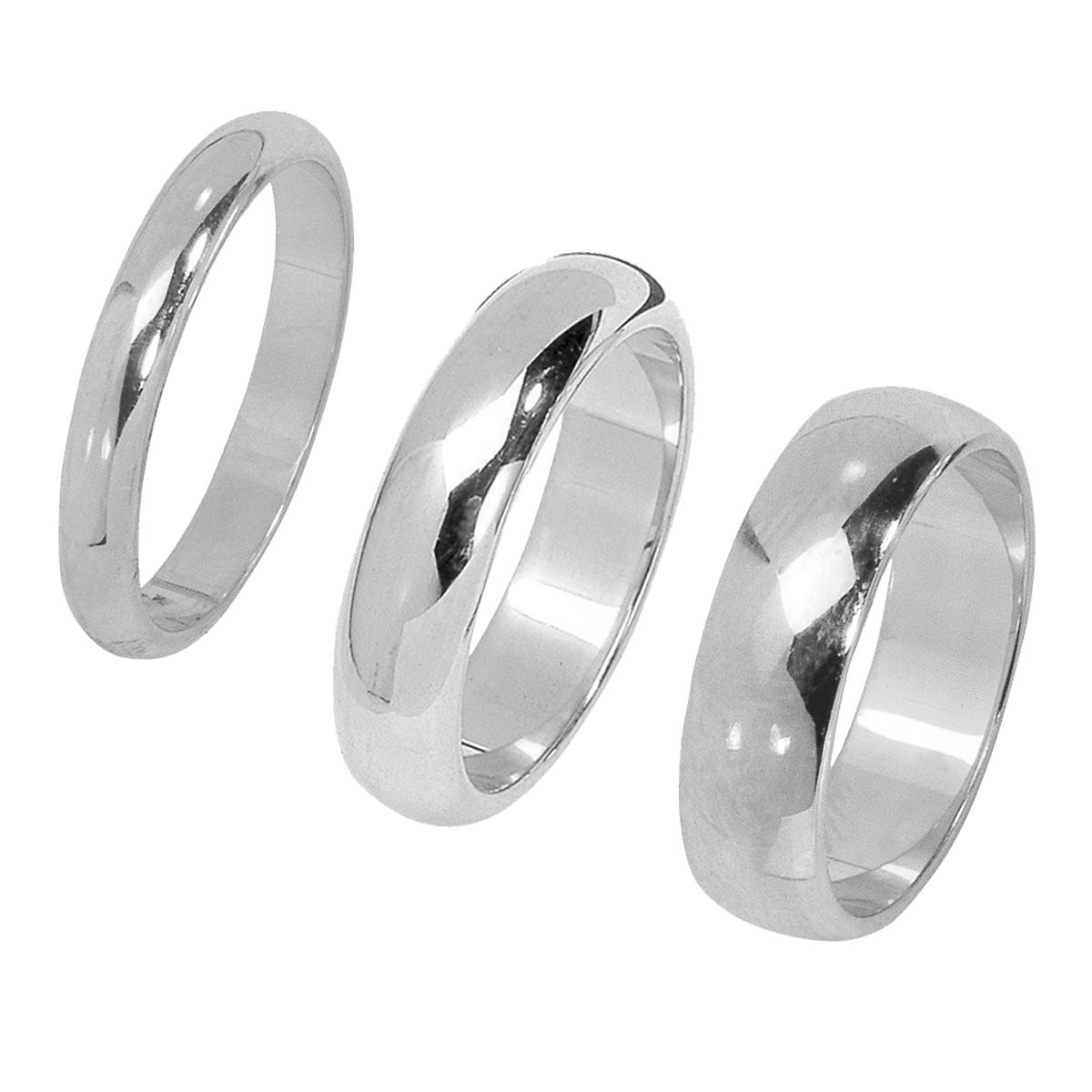 Ring /  Weißes Gold 3mm